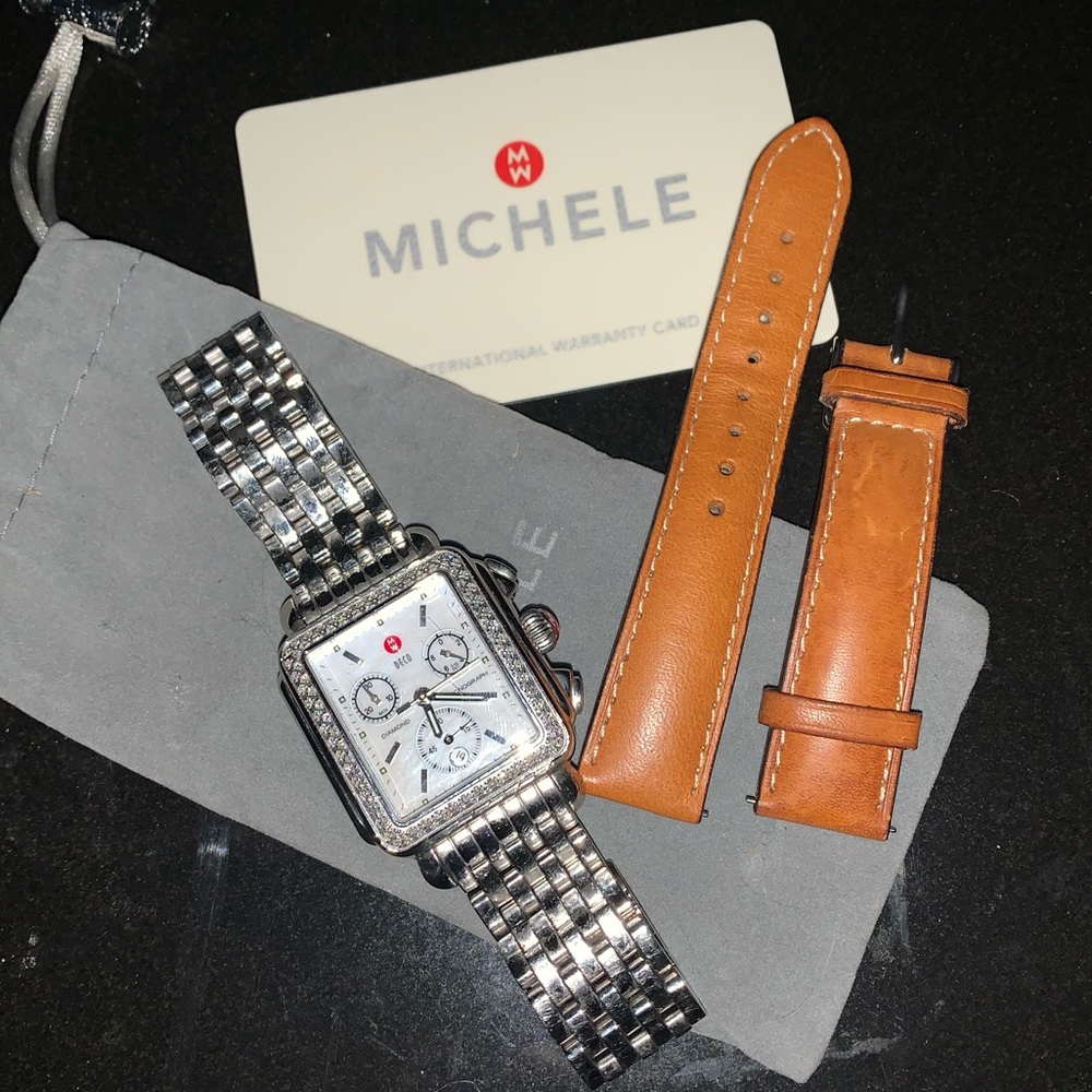 ❤️Michele Diamond Deco watch